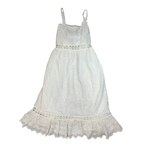 Revolve Place Nationale Le Gayan Backless Dress NWT L Cottage Boho Bridal Costal - Picture 6 of 10